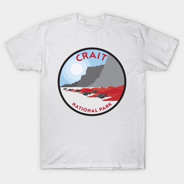 Crait National Park T-Shirt by Hanneliza